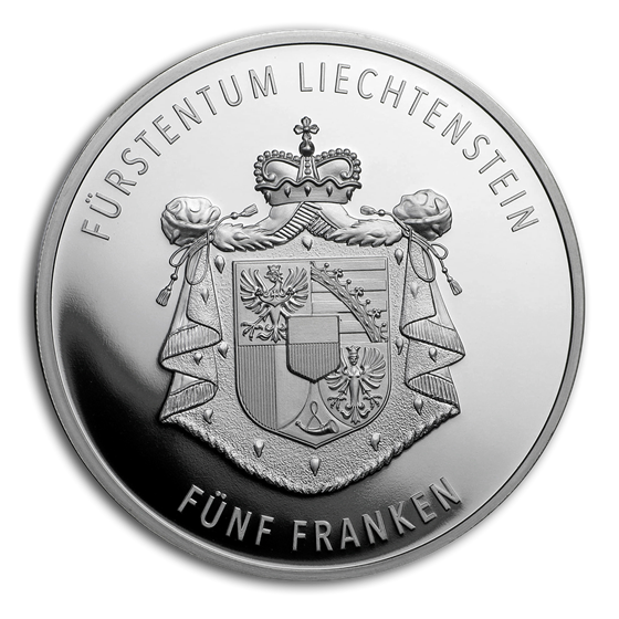2019 Liechtenstein 1 oz Proof Silver 300 Years Liechtenstein 2019 Liechtenstein 1 oz Proof Silver 300 Years Liechtenstein
